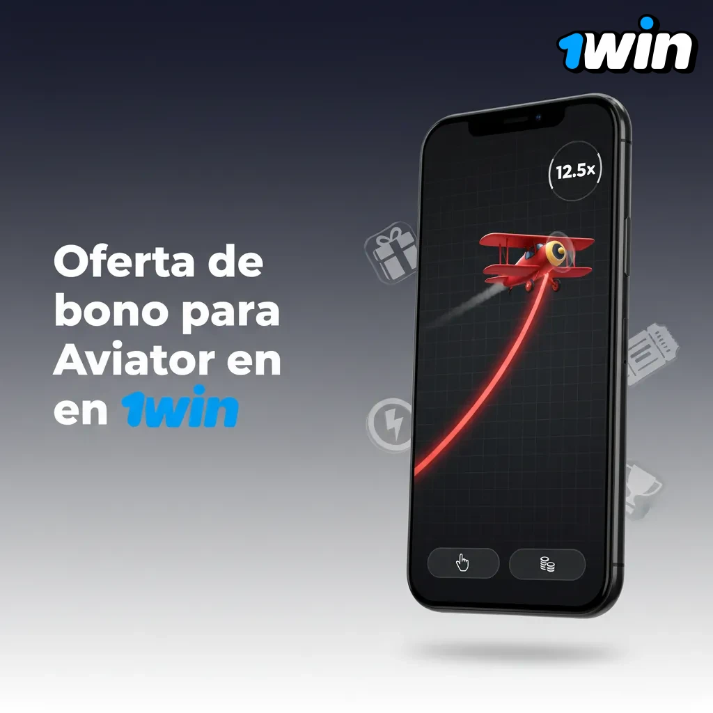 Banner de 1win Aviator: bono de bienvenida de hasta el 500 % en depósitos en CLP, máximo CLP $1.920.000, o hasta el 600 % con criptomonedas, máximo CLP $2.400.000, en 4 depósitos; mínimo CLP $5.000.