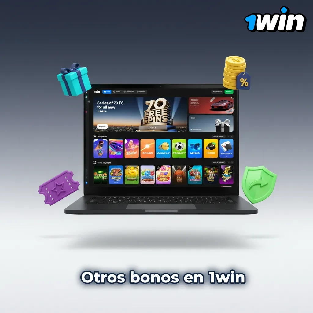 Promociones activas de 1win: cashback semanal casino, freebet combinadas, recarga fin de semana, torneos slots y lealtad.