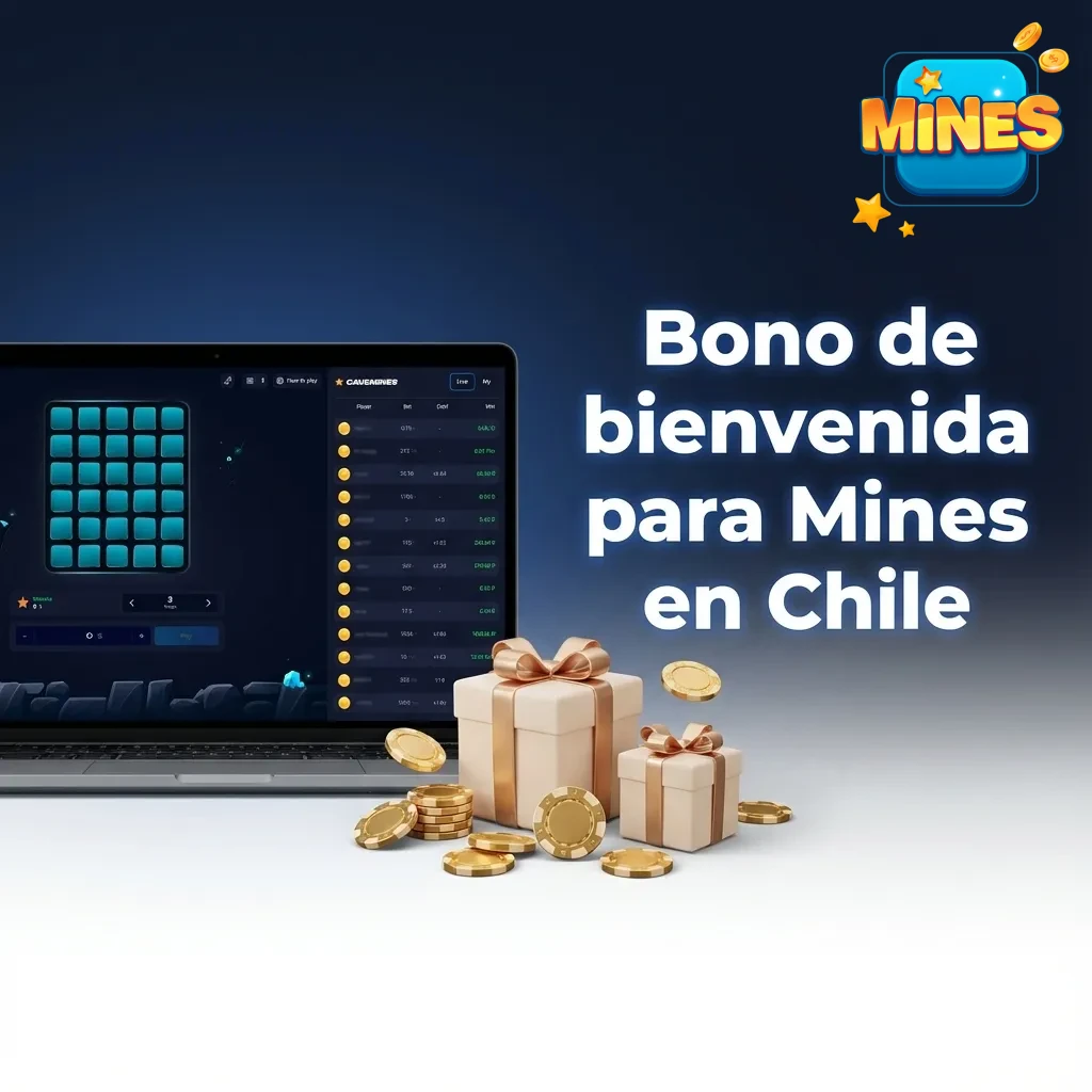 Banner de bono de bienvenida para Mines en Chile: hasta 600% en 4 depósitos; mínimo CLP $5.000, aplica rollover x35.