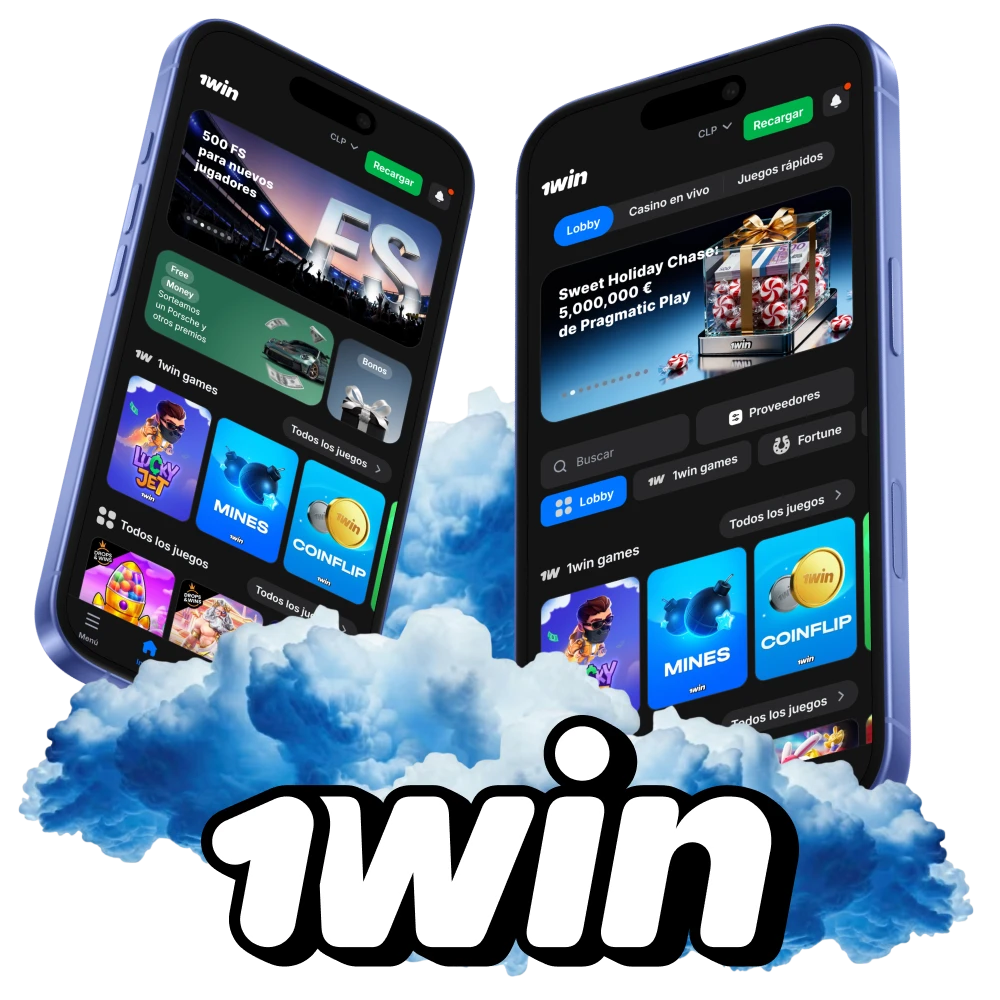 Instala la aplicación 1win en tus dispositivos Android e iOS.