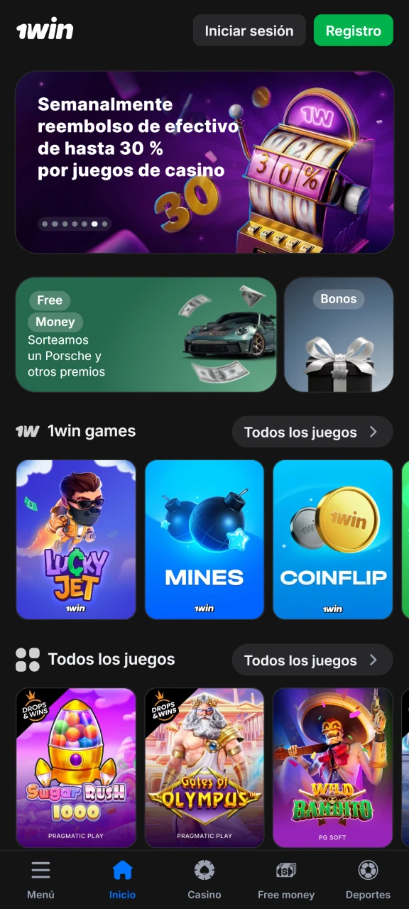 La aplicación 1win tiene un diseño intuitivo y fácil de usar que resulta muy cómodo para los usuarios.