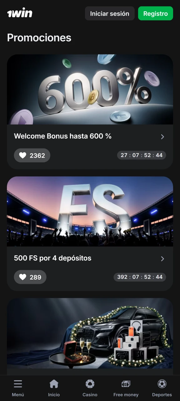 1win ofrece muchas bonificaciones y promociones para los jugadores.
