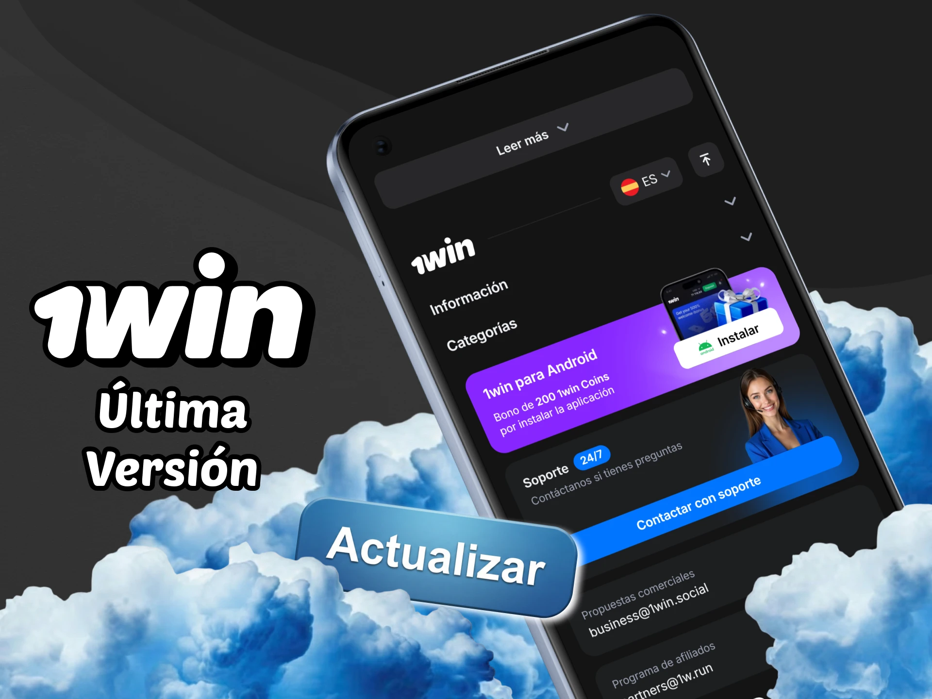 Descarga la última versión de la aplicación 1win y disfruta de una experiencia fluida.