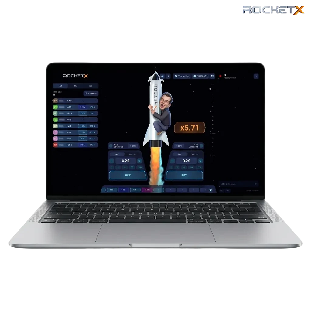 1win Rocket X en Chile: cohete ascendiendo y multiplicador en pantalla; juego crash en móvil y PC.