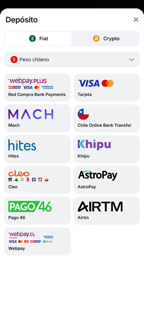 Realiza un depósito en tu cuenta de 1win.