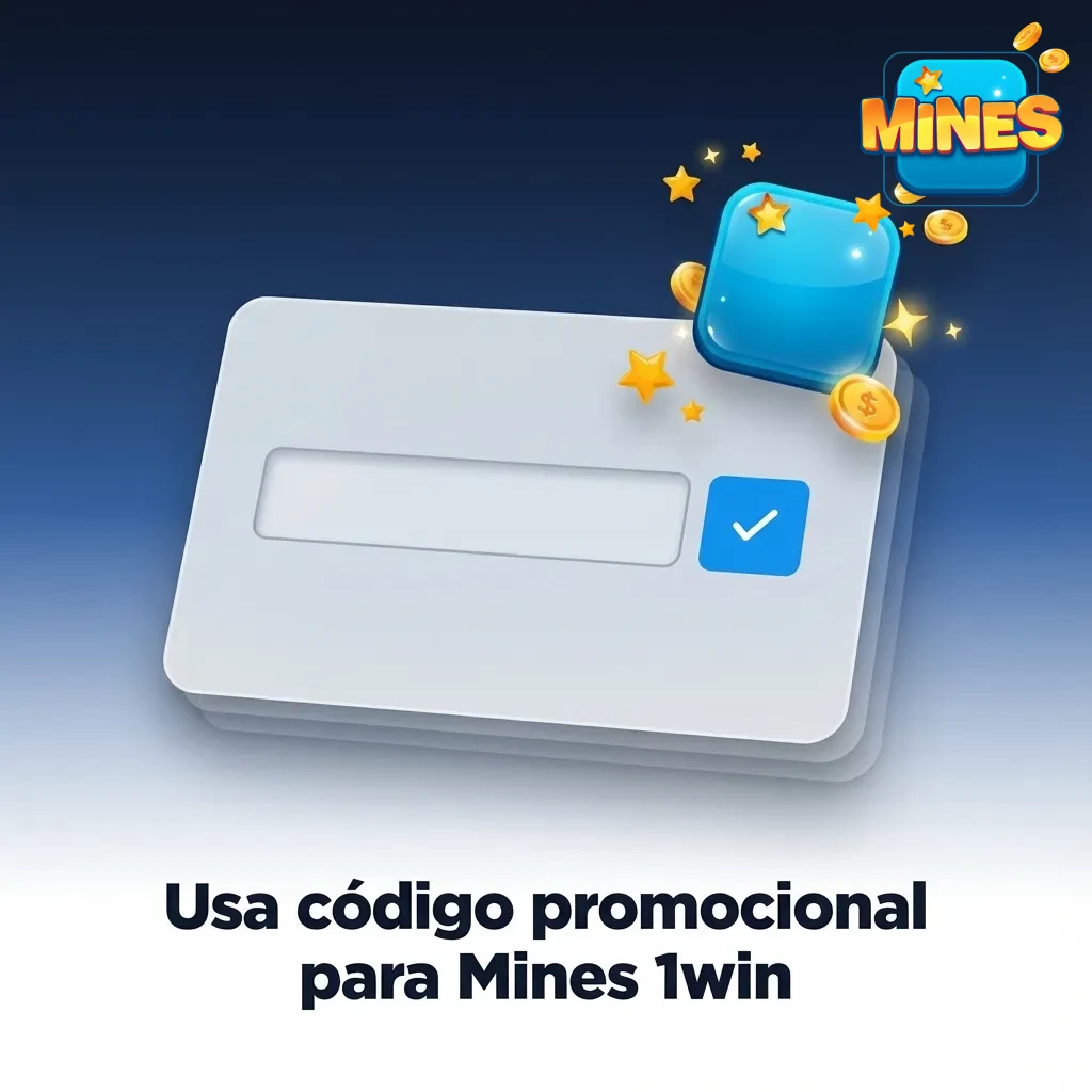 Banner Mines 1win con código promocional MINESCL; úsalo al registrarte o en Bonos. Aplican términos.