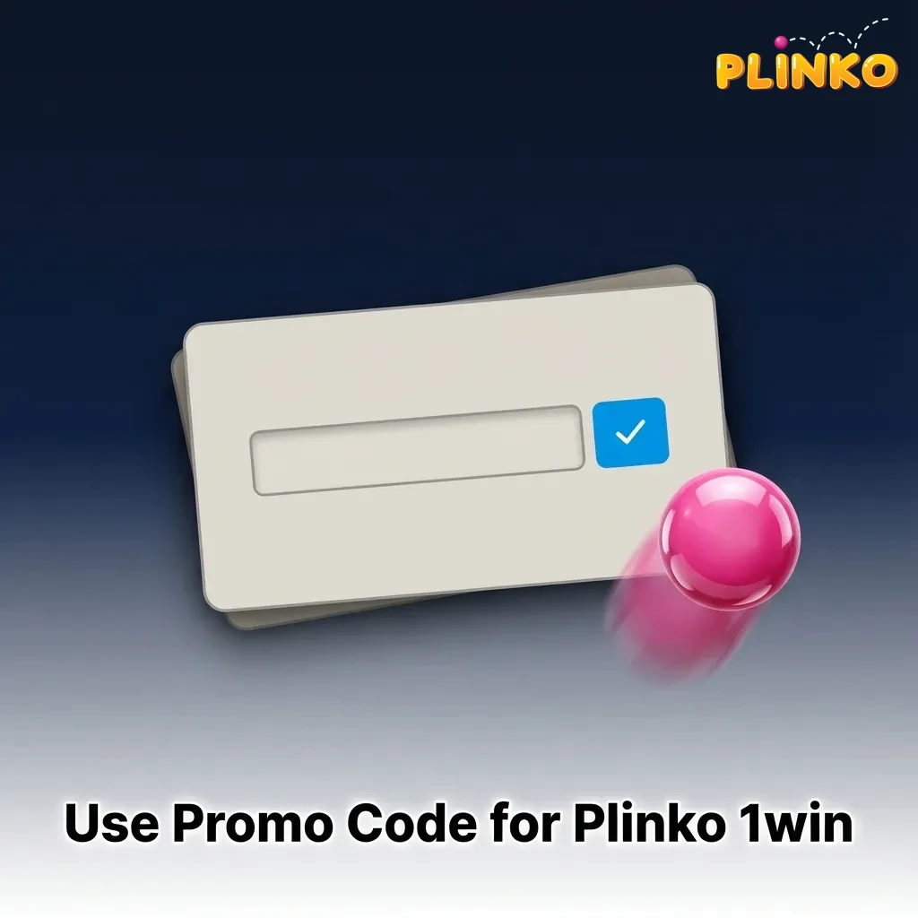 Banner de Plinko 1win con el código PLINKOCL e indicaciones para usarlo en registro o perfil antes de depositar